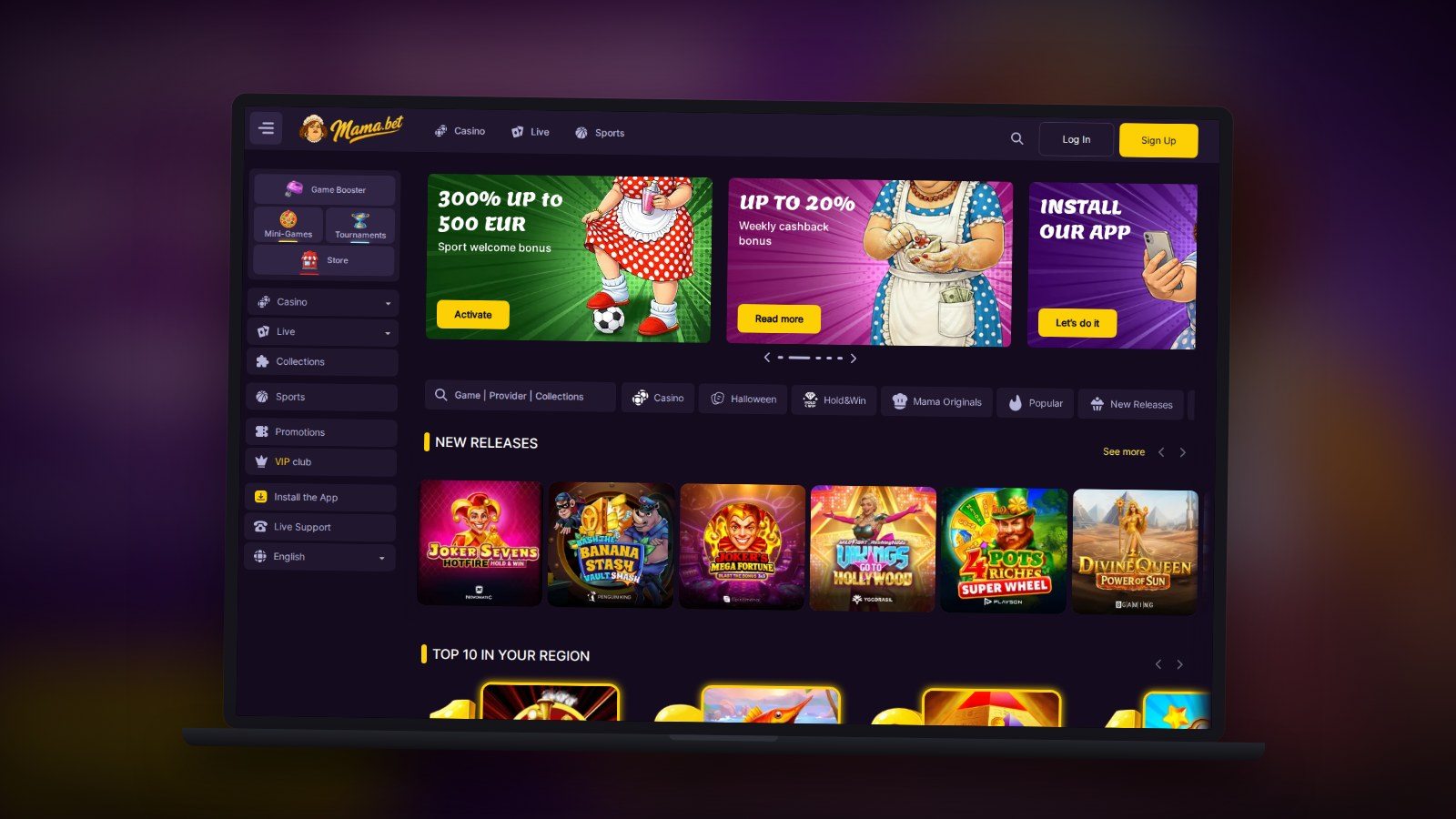 Mamabet Casino Bonus